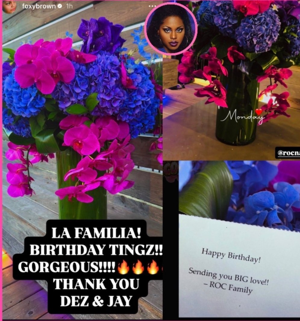 heavenhollywood's tweet photo. Fox boogie post the flowers Jay-z and Roc Nation sent her #foxybrown #jayz #theoriginalBonnieandClyde https://t.co/P344vWuKE1