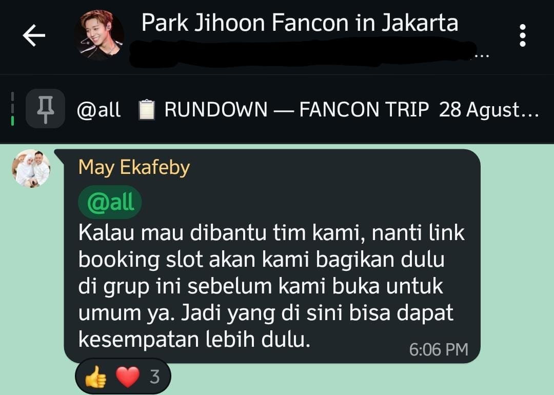 jihooniestitchy's tweet photo. Mau spill salah satu kecurangan yg dari awal bgt udah mereka lakuin, mereka share form buat booking slot jaswar di grup yg ikut trip mereka lebih dulu drpd gc wa inamay https://t.co/AEehMBBQhQ