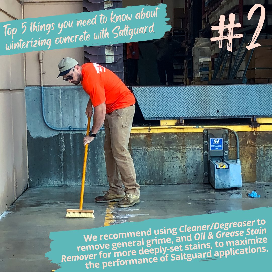PROSOCO's tweet photo. #2 thing you need to know about weatherproofing your hard surfaces before winter hits: Surfaces need a good cleaning before protection is applied.

#Saltguard #Winterize #WinterizeConcrete #HardSurfaceCare #WeCanProtectThat #YouUsTheProject

https://t.co/zgS1cjf8IV https://t.co/i5Jea46yAg