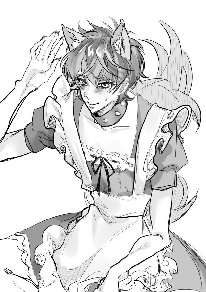 _pyonk0's tweet photo. ⚠️女装
メイド服スザルル https://t.co/Bx5SJtBety