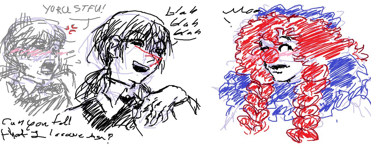 regectedAsa's tweet photo. My friend gave me her old drawing pad since she wasn't using it anymore and here are some things I drew to practice because of how hard it is to use https://t.co/tBSNBburmu