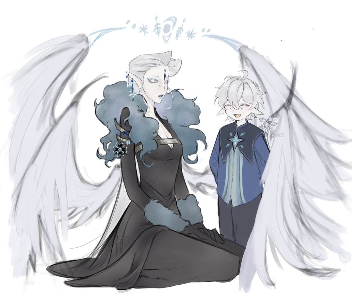 eyecrrh's tweet photo. mother and son 

#tsaritsa #snezhnaya #rkgk https://t.co/0Fj4tIEKN6