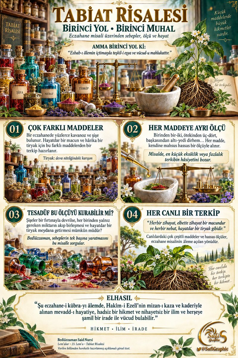 SufiGraphic's tweet photo. #Yaratılış #TabiatRisalesi #Lemalar #Bediüzzaman #islam #iman TESADÜF/ RASTGELELİK/ SEBEPLER mi/ YARATILIŞ mı? https://t.co/LzWZsAN4Me