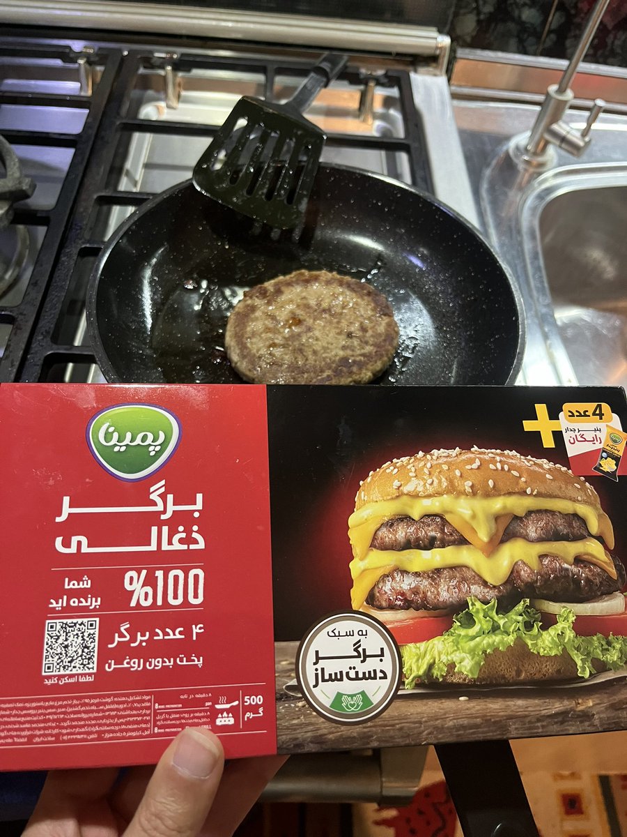 aghayebazar's tweet photo. تو اینستا یه فست فودی کلی تعریف و این داستانا که همبر ما پمیناس که انقدر خوشمزس ، خلاصه تست شد و نتیجه اینکه به شدت چرب ولی خوش طعم بود به نظرم گریل بشه بهترم میشه . https://t.co/yM90m3n9eS