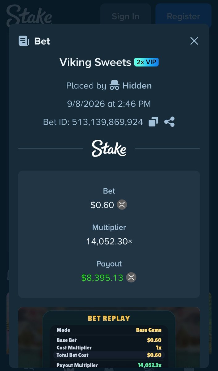 Valhalla_Slots's tweet photo. Wowowow!!
Someone just turned 0.6$ into 14000x!!!
0.6$ ---> 8,395$ ๐ฅ๐ญ๐ญ
Enjoy the wins!
https://t.co/KTMnWC8fTF
@Stake #stake #valhallaslots #slots #casino https://t.co/G4BFx7SGQ8