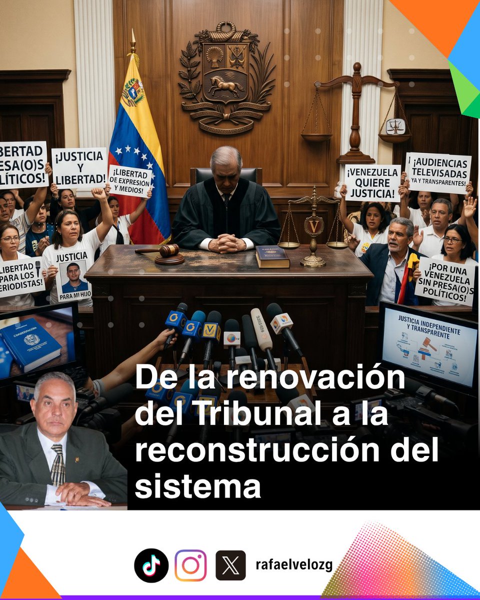 Rafaelvelozg's tweet photo. Cambiar nombres sin cambiar reglas es maquillaje. La justicia solo renace con trazabilidad, concursos, sentencias públicas y jueces independientes.
Sin censura >>>>https://t.co/g6a0NdNyQK
#Reforma #justicia #venezuela https://t.co/oZh0dpNNU2