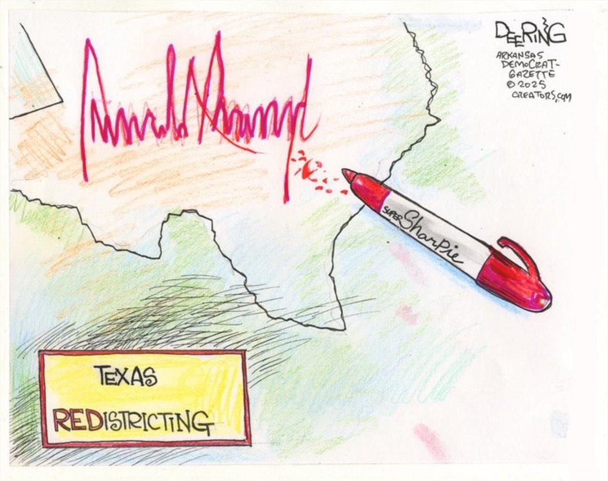 ablueview's tweet photo. 🧵 GOP #Dummymandering
"... but that’s less than half the number they’d initially hoped when they began... Seats designed to be safe in TX, FL, OH & NC are all still surprisingly competitive."
Texas' "new Latino-heavy seats... are looking shaky and the five-seat net they’d hoped out of the state looks increasingly unrealistic by the day." https://t.co/a6aNmOhRQl
2/3
