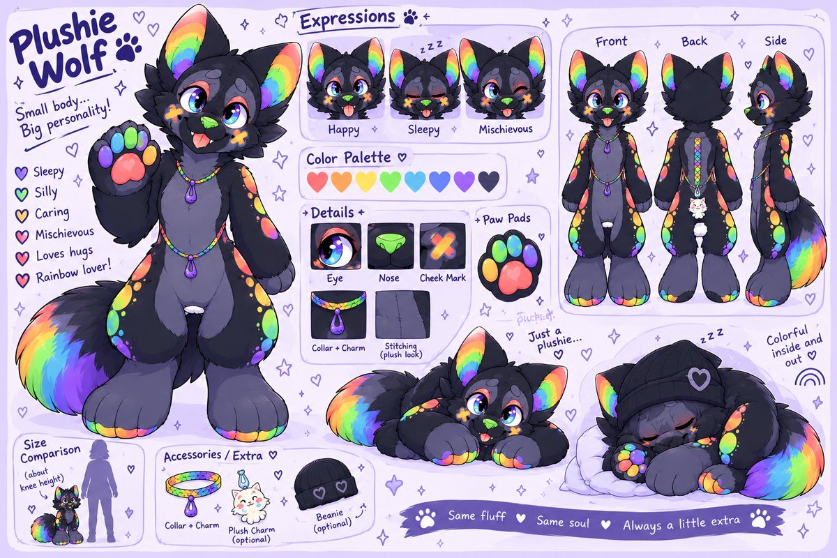 Victoria1429830's tweet photo. A pocket-sized bundle of fluff, paws &amp; rainbows! 🐾💜#Furry #FurryFandom #FurryArt #FurryArtist #FurryArtwork #FurryCommunity #FurryArtCommunity #FurryOC #FurryCharacter #Fursona #FursonaArt #FurryIllustration #FurryDrawing #FurrySketch #FurryDesign #Anthro #AnthroArt https://t.co/1IoZAZR6XE
