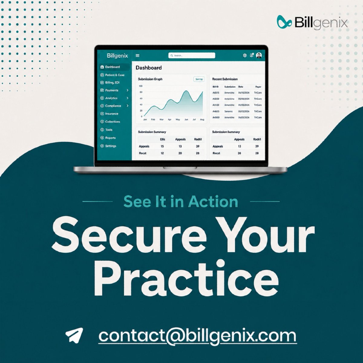 billgenix's tweet photo. Proof it works! When the DWC comes knocking, our clients have seen 25% faster resolutions with BillGenix. Our connected case records ensure you're always 100% audit-ready. #AuditSuccess #Compliance #BillGenix #RevenueCycleManagement #AuditReady #ProvenResults https://t.co/Y9UW0kjlgy