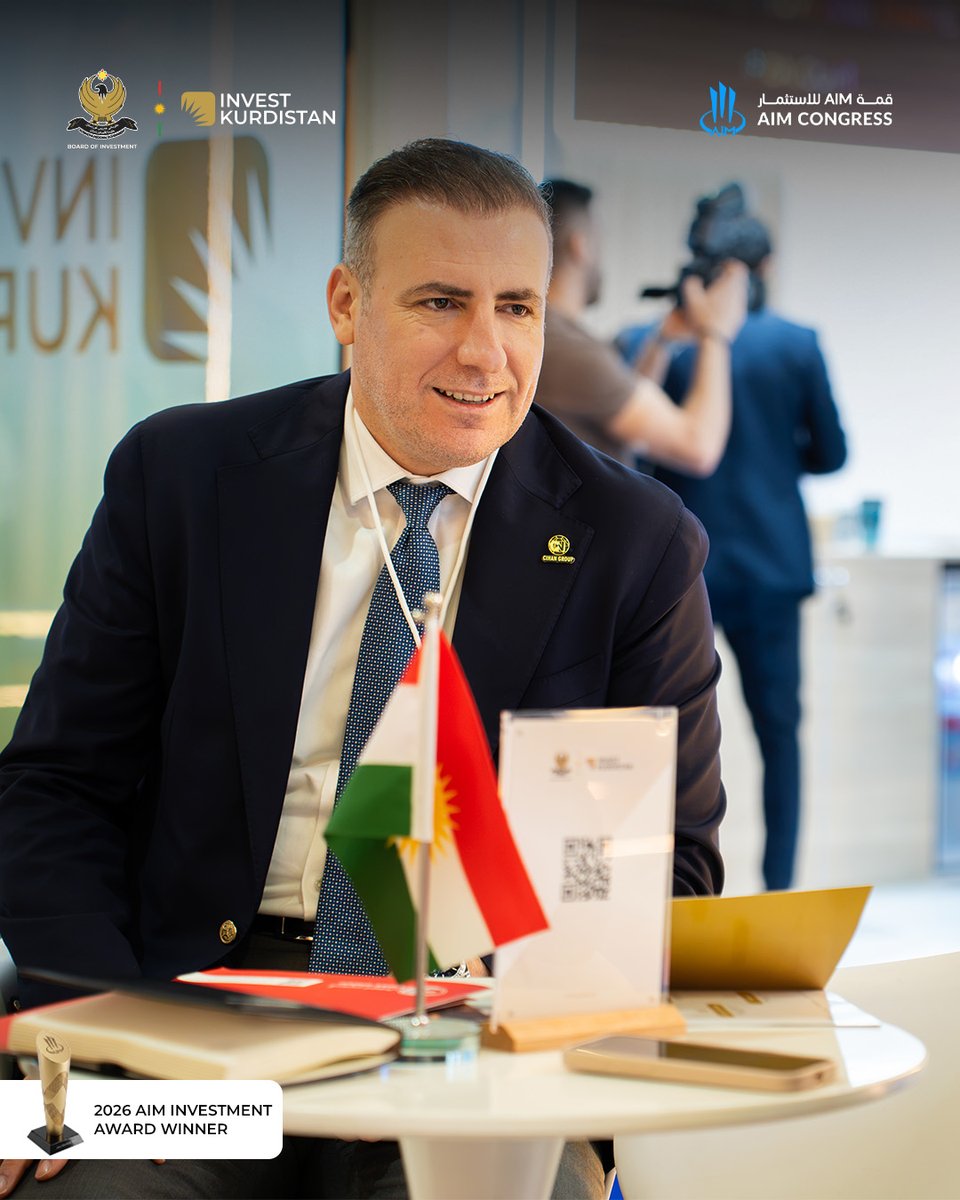 InvestKRI's tweet photo. The momentum continues! Day 2 at #AIMCongress is officially in the books for Invest Kurdistan.
20+ strategic meetings, Key investor matchmaking 🌍 Driving real economic growth
Catch us at our pavilion tomorrow for Day 3 in Dubai! 🇦
#InvestKurdistan #Dubai #Investment https://t.co/qQmgnswRuv
