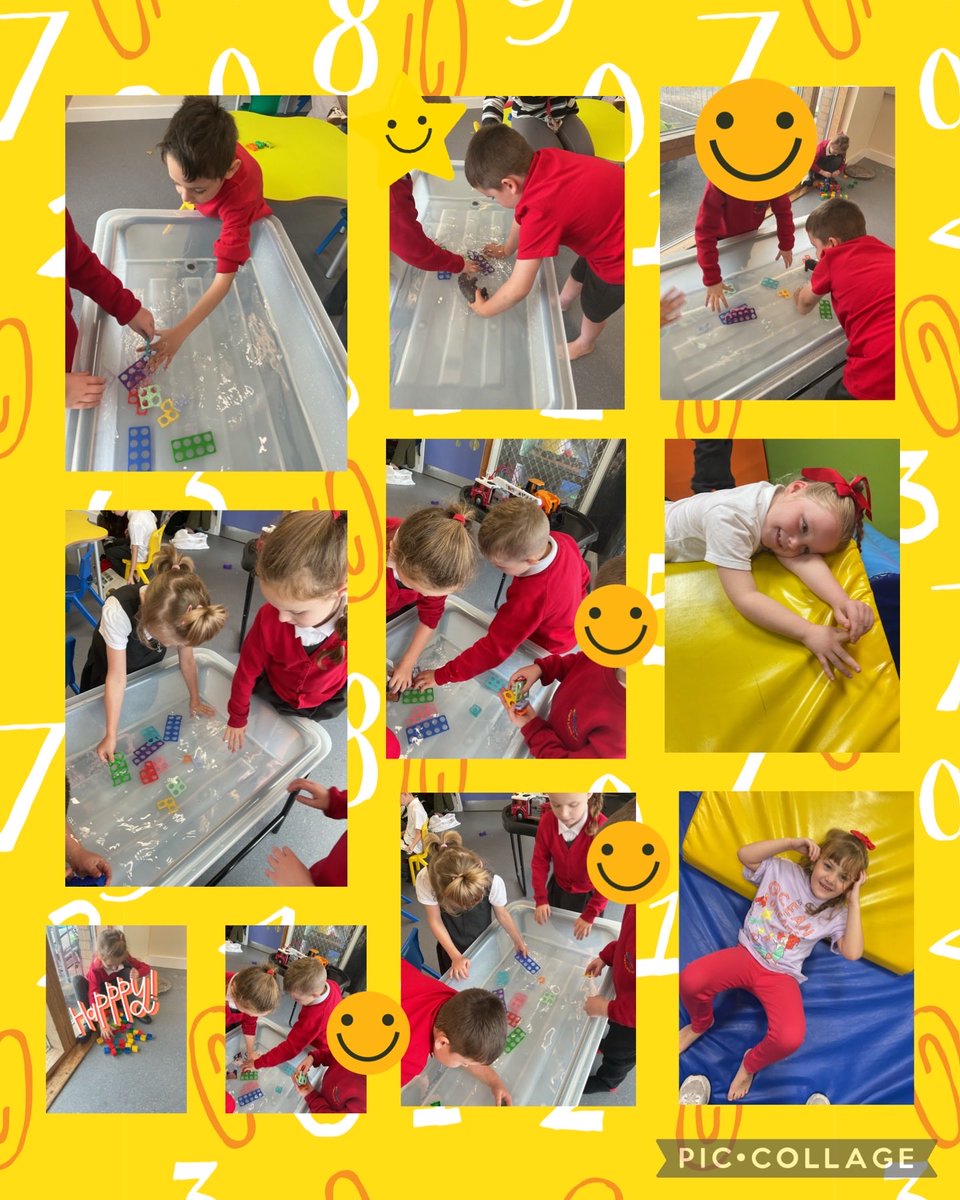 YsgolHenFelin's tweet photo. #yhfclass6 We’ve had a fantastic day in class 6! We enjoyed practicing the letter ‘’m’ formation with foam and paint! We also enjoyed exploring numicon in our water tray and had fun in the soft play! 🌈 Da iawn pawb!! https://t.co/gK9mzVsrGJ