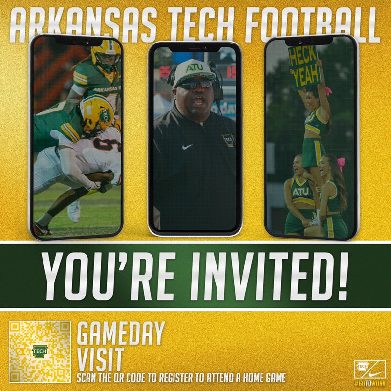 Kielynhendrix4_'s tweet photo. Blessed to Receive an Gameday Visit I will be attending the 9/19 game against Ouachita Baptist 

Thank you @jjohnson32_  for keeping in contact and reaching out 🟢🟡🟢🟡

@NHS_RaiderFB @CoachSaavedra2 https://t.co/cJzXZxFpkl