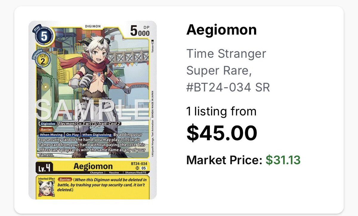 MiRyuuzen's tweet photo. Geez…I guess I should have worked on completing my set of Aegiomon cards sooner. Looks like I won’t be playing a full Jupitermon deck anytime soon 😅. https://t.co/gRAIVnXyQE