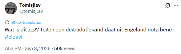 fretteree's tweet photo. Hoe het grote Anderlecht van deze dagen kijkt naar het kleine Aston Villa. #CLUAVL https://t.co/HQjMqrqcn8