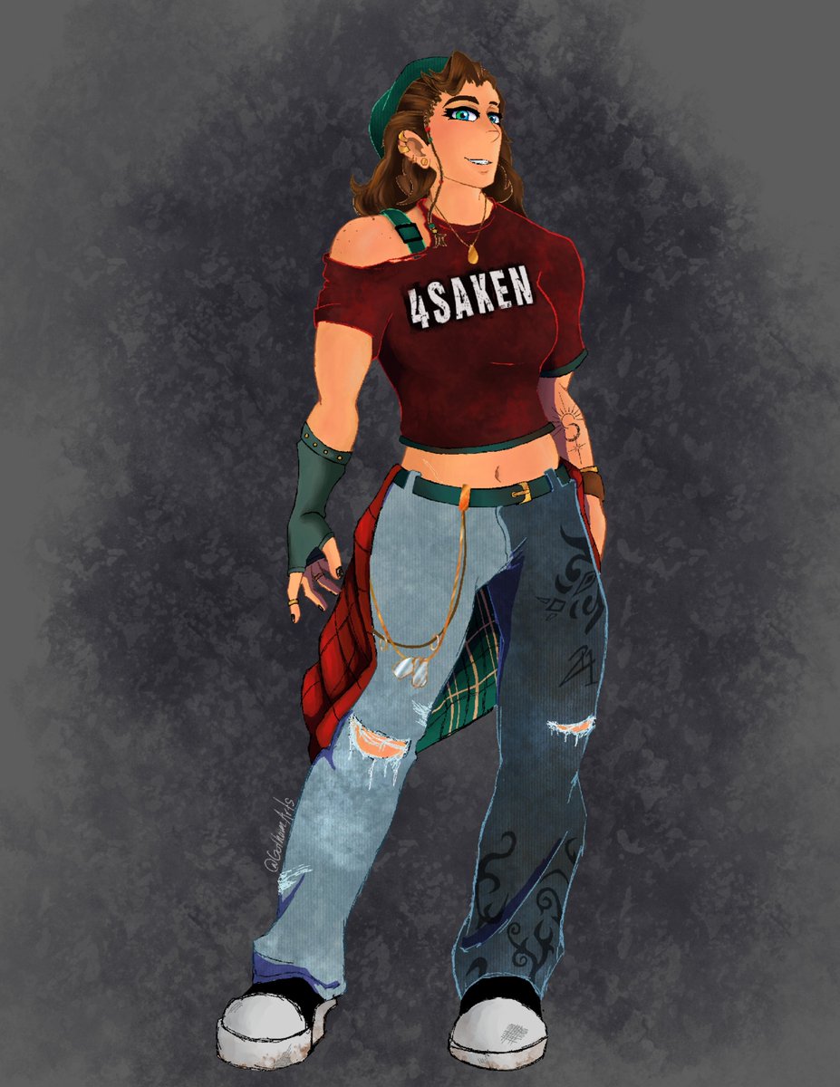 Gotham_Arts's tweet photo. My Buddies have been making a Band AU with our DnD characters and it was my turn to redesign Sybil for it.
I give you,Lead guitar Sybil Reloric 🎸🤘🎧❤️ https://t.co/3qHjYAHmKn
