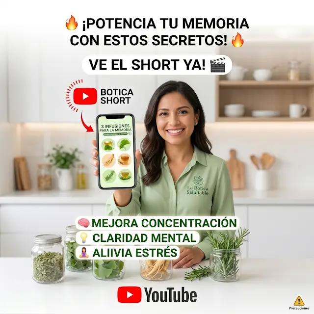 BoticaSaludable's tweet photo. 🧠 ¡Potencia tu memoria y elimina la fatiga mental de forma 100% natural! 🌿 En nuestro nuevo Short te explicamos cómo actúa cada una, sus componentes activos y la forma ideal de utilizarlas. 
🎬 👉 Mira el Short completo aquí: https://t.co/TpWV4n8epX... https://t.co/dYdixHsxsb