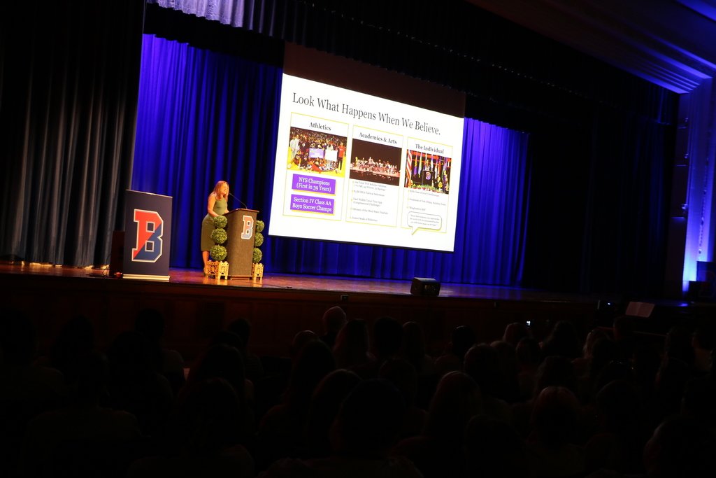 BinghamtonCSD's tweet photo. 👠There's no place like Binghamton! We got to welcome back our teachers in a special commencement ceremony at the end of summertime's yellow brick road. We can't wait to see all of our teachers and students in action on the first day of school this Thursday! #BPatriotProud https://t.co/0rPHBgfGUs