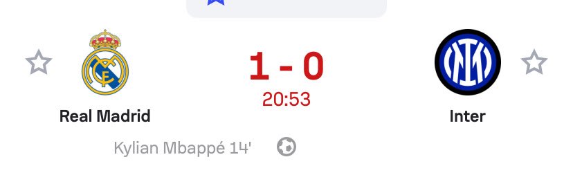 FootyGoalsArena's tweet photo. Real Mardrid Leads with A Goal from Kylian Mbappe 💪💪💪 https://t.co/M9CQEaLFJg
