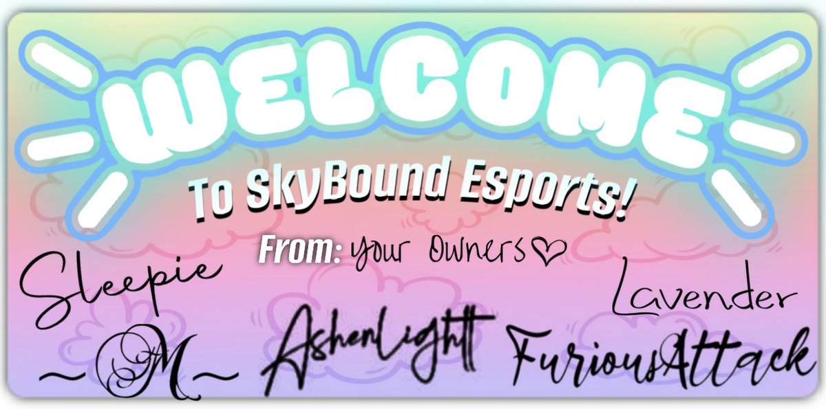 Skybound_Esport's tweet photo. Welcome to the official Skybound
Esports page!
We’re a community dedicated to reaching new heights! At our core, we're passionate about bringing players together to meet others & and play competitively. We can’t wait to see you there!
Built by players, for players
#SoarHigh🪽 https://t.co/gvUjjb2BVt