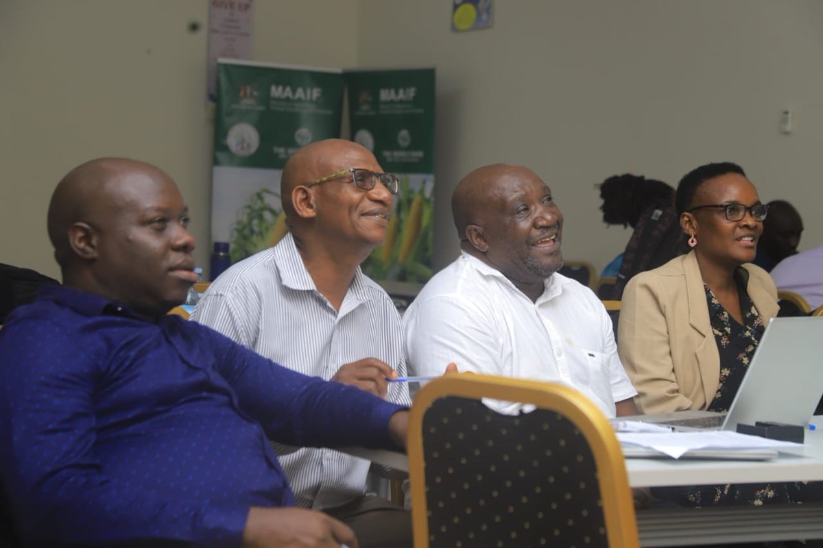Maaifclf's tweet photo. Uganda Steps Up the Fight Against Crop Pests & Diseases

Stakeholders from Research, Academia, OPM, MWE, District Local Governments and MAAIF are meeting in Kawanda to review the draft National Strategy for Rapid Response to Crop Pests & Disease Outbreaks.

The engagement is shaping a stronger national framework for preparedness, coordination and rapid response to emerging crop threats.

Aligned with the Uganda Climate-Smart, Agricultural Transformation Project (UCSATP) development objective, the strategy supports efforts to:

• Increase agricultural productivity
• Enhance market access
• Strengthen resilience of key value chains
• Enable prompt response to crises and emergencies

Through collaborative action, Uganda is building a more coordinated, responsive and resilient agricultural sector capable of tackling pest and disease outbreaks nationwide.