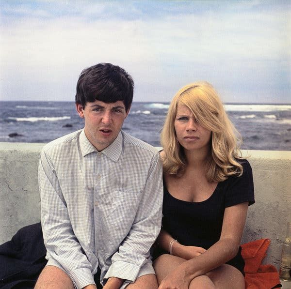 BeatlesArchive2's tweet photo. Paul McCartney and Astrid Kirchherr in Tenerife, 1963
The #Beatles https://t.co/tRxeTYbp4I