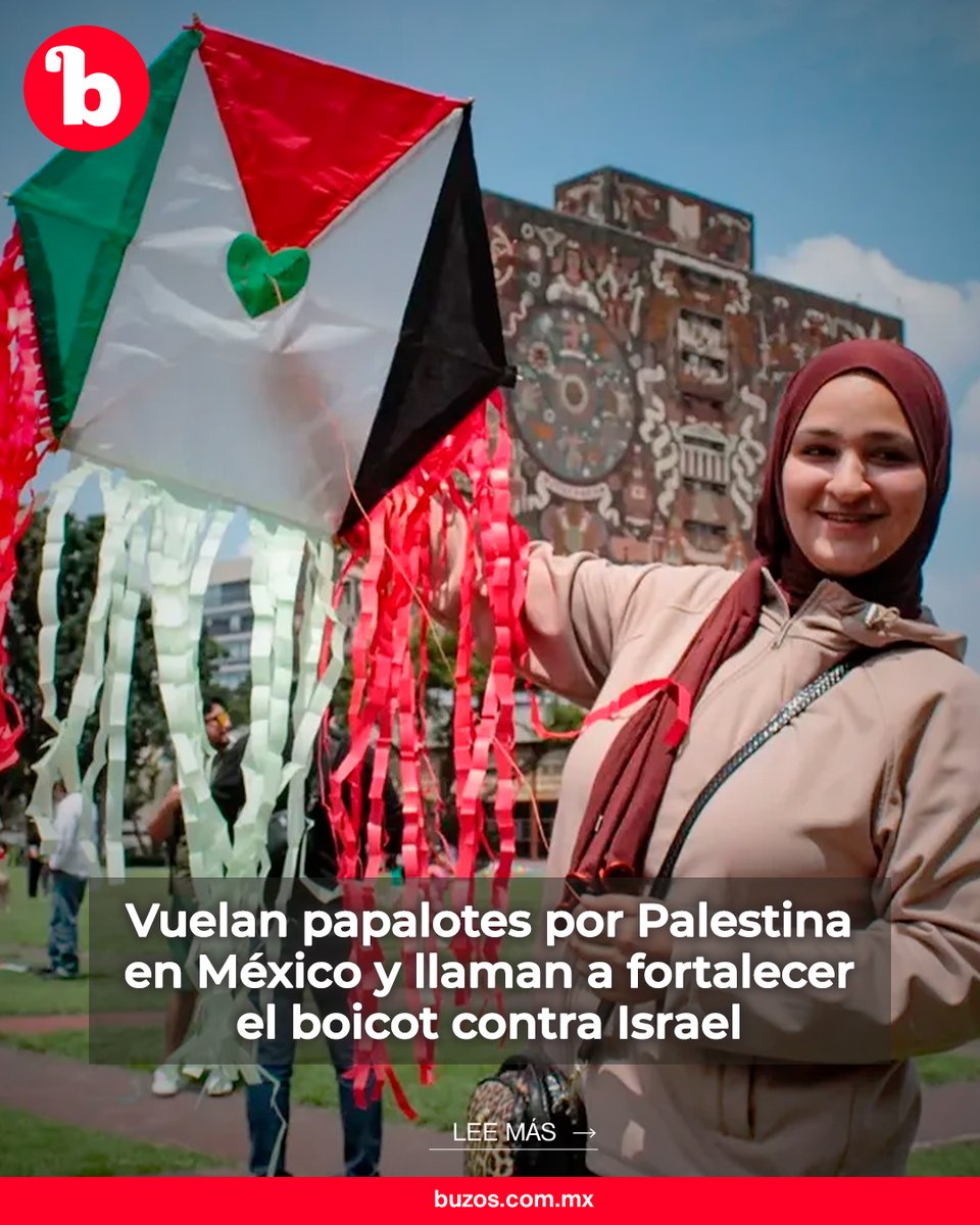 BuzosNoticias's tweet photo. Vuelan papalotes por Palestina en México y llaman a fortalecer el boicot contra Israel 🪁🇵🇸

Activistas y ciudadanos se reunieron en CDMX para expresar solidaridad con la población palestina y visibilizar la situación de la infancia en Gaza.

Lee más: https://t.co/UdAhUU51nP https://t.co/6IpqgfG8Gi