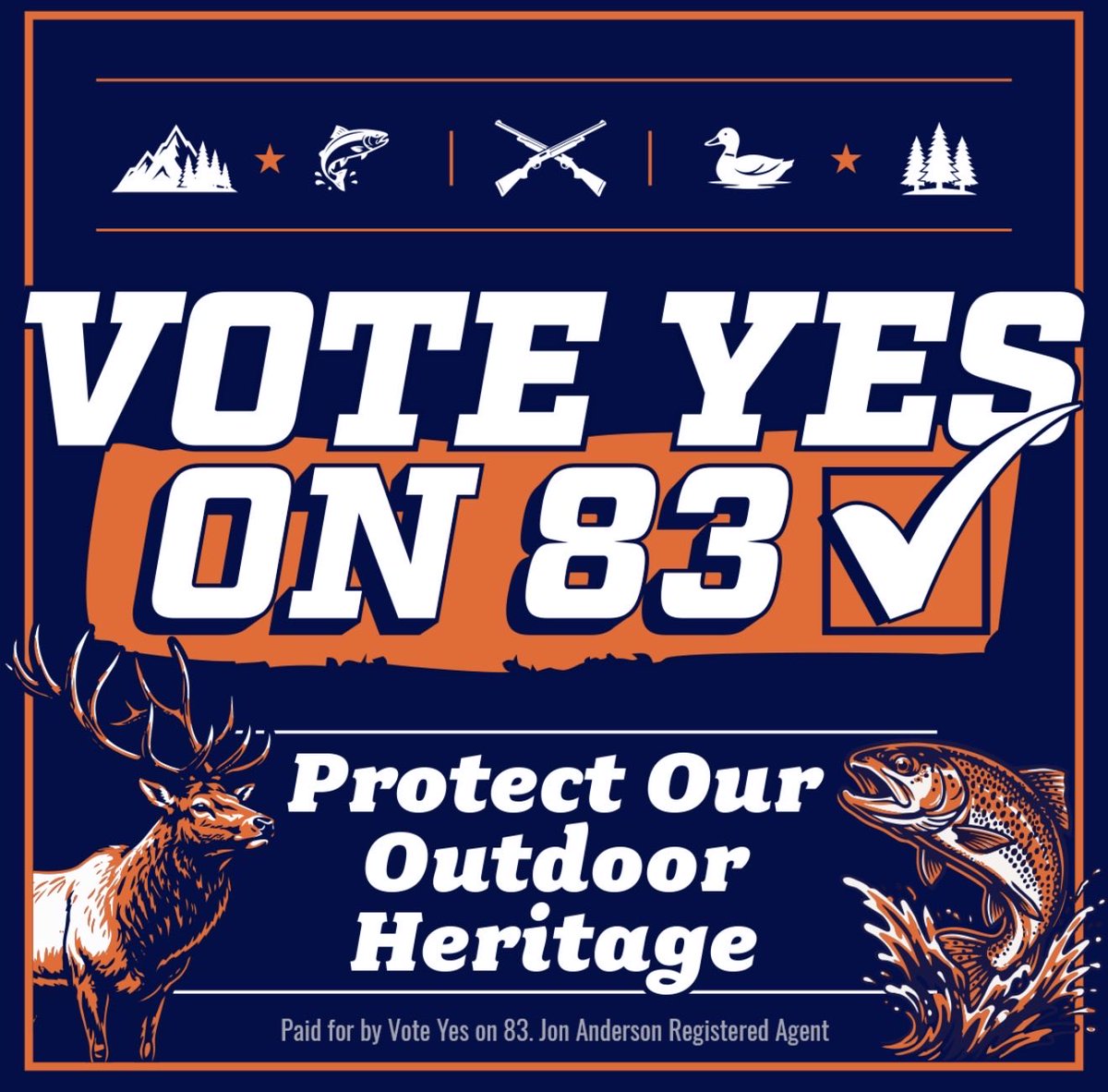 LHilgemann's tweet photo. Game on! 55 days until we make Colorado the 25th state with a constitutionally protected right to hunt, fish and use science to manage wildlife, not political stunts.
#YesOn83
@IOTRofficial @IOTRAction @HowlForWildlife #CRWM https://t.co/5Fk4hOPRZk