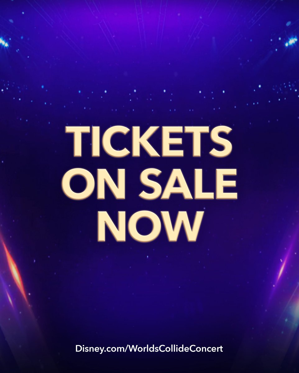 DisneyMusic's tweet photo. Worlds and music are about to collide! 🎶🌟 Here's a sneak peek at some of the songs you'll see performed live on the Descendants/Zombies/Camp Rock Worlds Collide Concert Tour this fall! 🎤 Follow along as we reveal more updates! https://t.co/YYMbLxrLqT