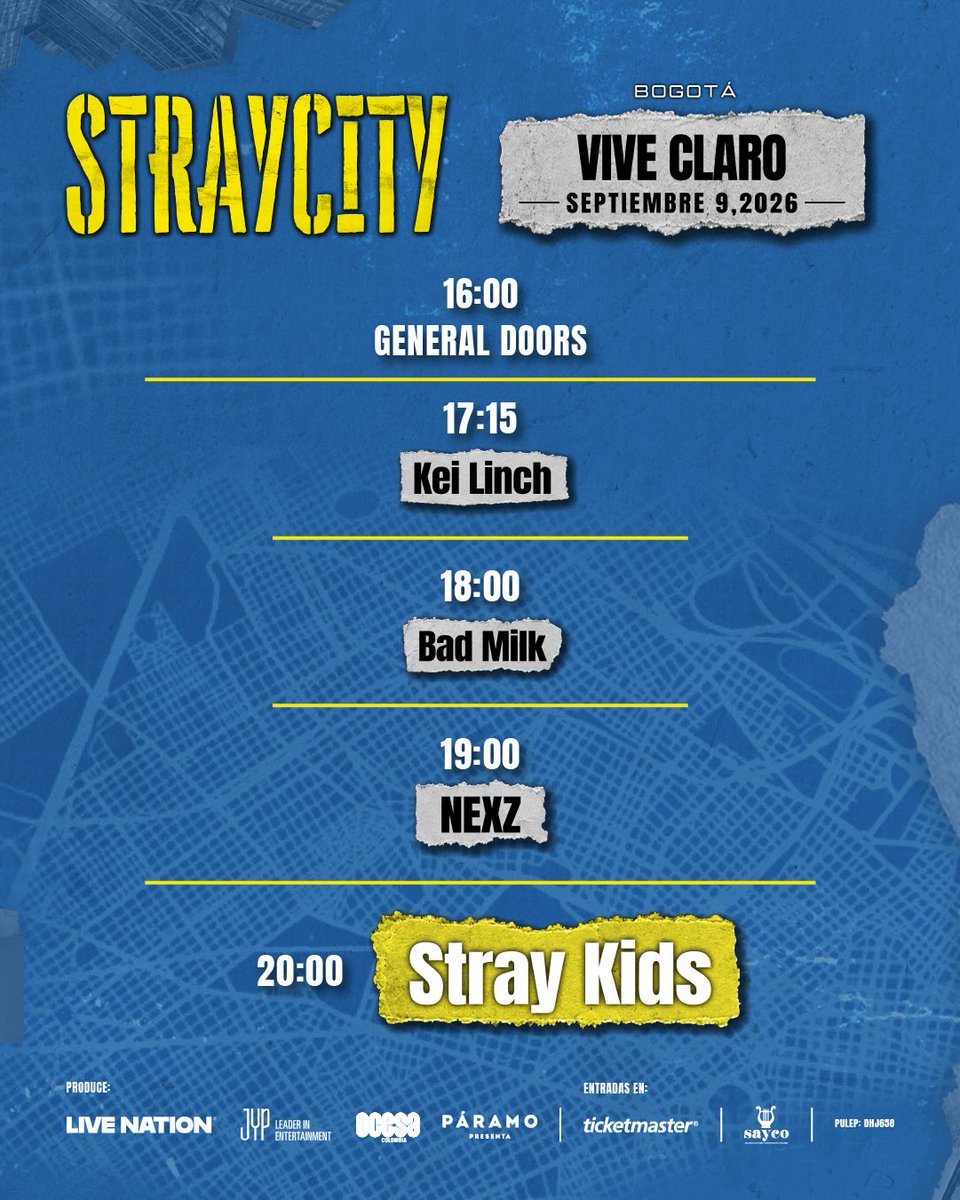 ailoviutlcol's tweet photo. 🚨 ¡ESTOS SON LOS HORARIOS PARA STRAYCITY EN BOGOTÁ! 🐺❤️‍🔥

Acá les dejamos los horarios para que se preparen, lleguen con tiempo y no se pierdan ningún momento de STRAYCITY. 👀🏟️

¡Guarden esta información y compártanla con sus amigxs STAY! 😭🫵

#SKZenViveClaro #StrayKids #SKZenColombia #StrayCity