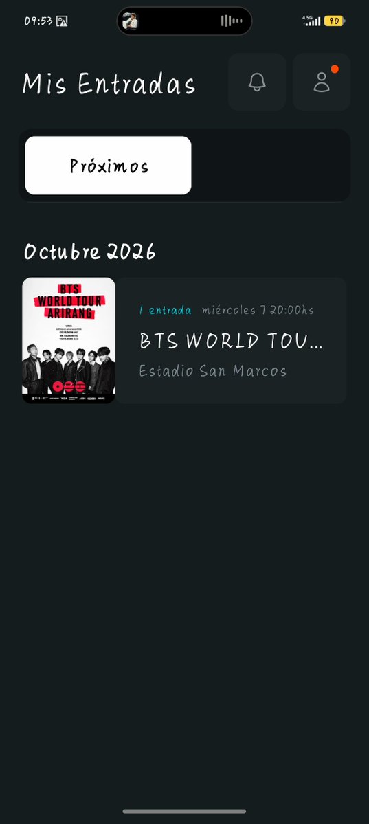 amy22_5's tweet photo. @Ipwinpark19 HOLA ESTOY VENDIENDO MI ENTRADA A BTS – LIMA, PERÚ 🇵🇪

Fecha: 7 de octubre
NORTE SECTOR H https://t.co/jTBiEPMQwu