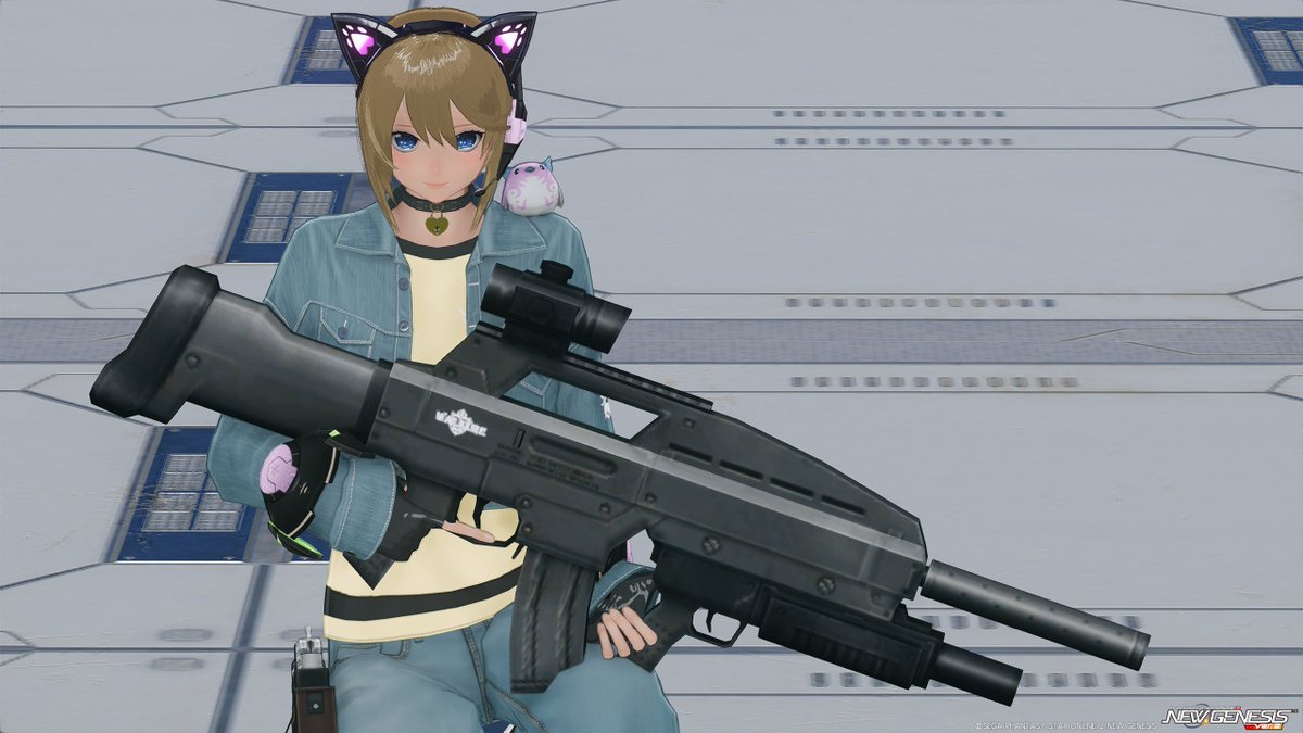Rumble_Sword's tweet photo. *ワルキューレA30S 撮ってきました
アーレウスやヴァリオのと同系なので目新しさは無いですが…マガジンはコレが好みかも
入手先はes期間限定SPクエスト超級で時間とメダルを溶かしながら周回して1/36の闇鍋から引き当てる事ですっ!(9月現在、SP産武器迷彩全36種w)
#PSO2es
#PSO2NGS https://t.co/TBFfJJ97xG