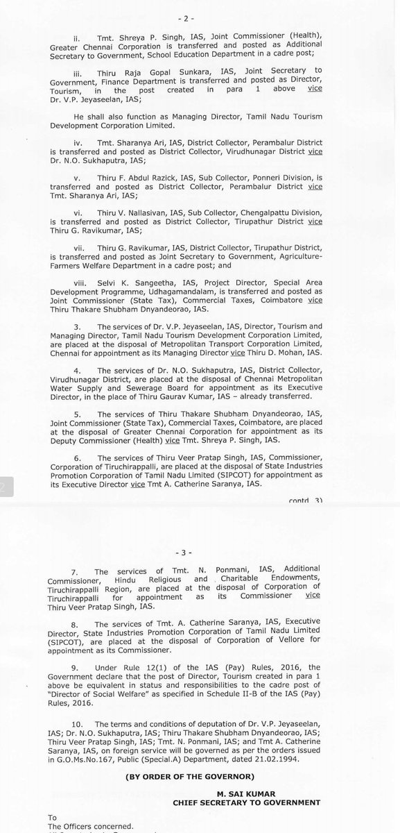 Vignesh_twitz's tweet photo. IAS Transfers &amp; Postings https://t.co/cyfGn6sp1g