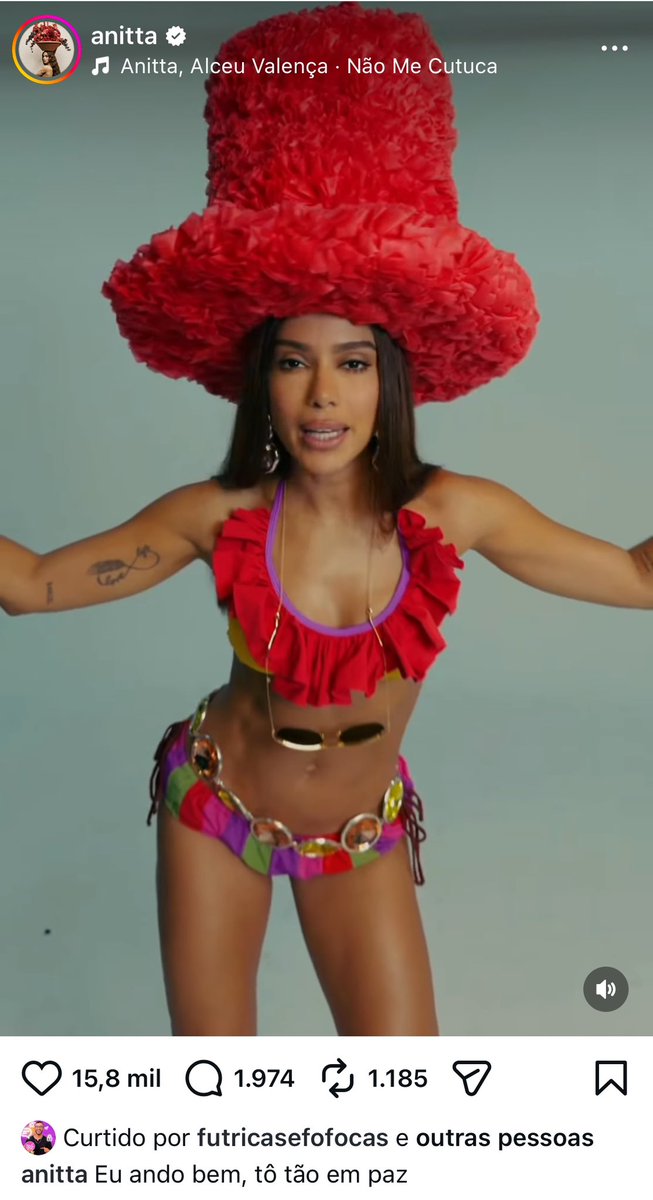 blogcerejanegra's tweet photo. Anitta acabou de postar sua resposta para essas últimas polêmicas: “Eu ando bem, tô tão em paz” 

ELA NÃO IA FICAR QUIETA KKKKKKKKK https://t.co/hc7PZde5xJ