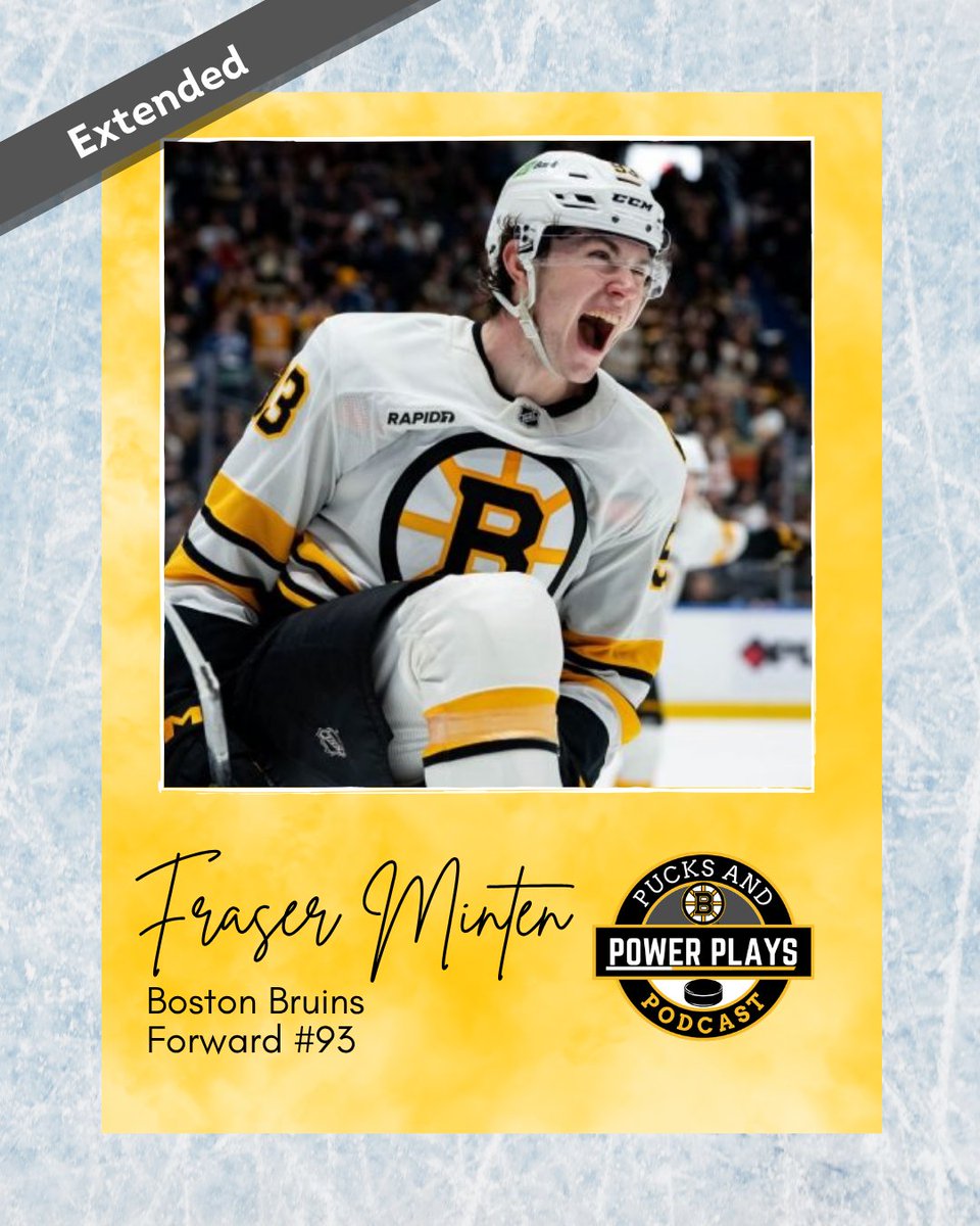 PucksAndPPsPod's tweet photo. Fraser Minten is here for the long haul!

After having a career high in points, goals, and assists during his first full season with the Bruins, Minten was signed to a 7 year contract extension with a $7.2 million AAV.

How are you feeling about this #NHLBruins fans?! https://t.co/Xp1NZMcJ81