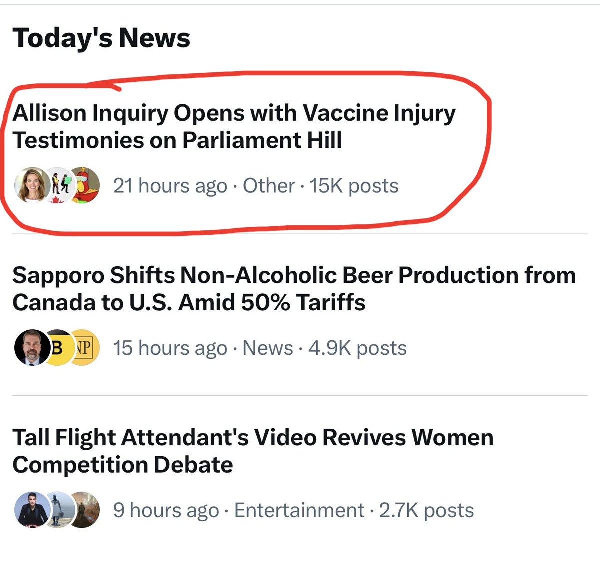 DeanAllisonMP's tweet photo. The @AllisonInquiry is trending 

Thank you for the hundreds of thousands around the world who are watching on various platforms 

The COVID-19 vaccine injured are finally being heard on Parliament Hill, Ottawa

Watch LIVE:

https://t.co/raEZimqQnt https://t.co/uzv8WTihjY