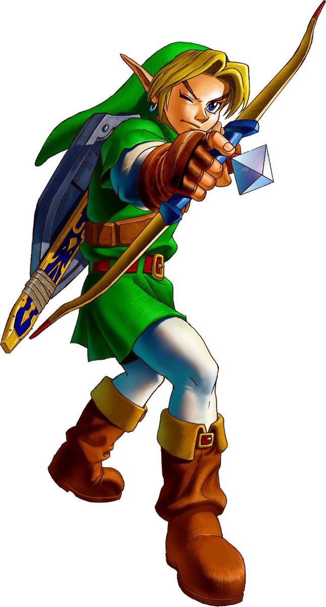 JeffHerc's tweet photo. I was genuinely hoping Nintendo would go for a cleaner look with this OoT remake, like og artowork games like OoT and Majora's Mask had, not the overly detailed monstrosity they did... https://t.co/1qNym9a60G
