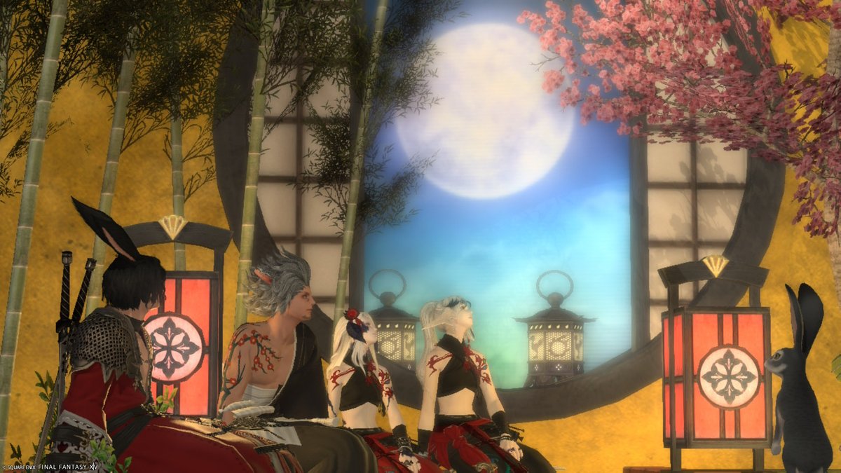raynag_ff14's tweet photo. 4人に増えたエオ充でスタジオSS！
場違いな飲み食いしたりキスっぽいシーン撮影会したりはちゃめちゃだった( https://t.co/0C7GUzhRG3