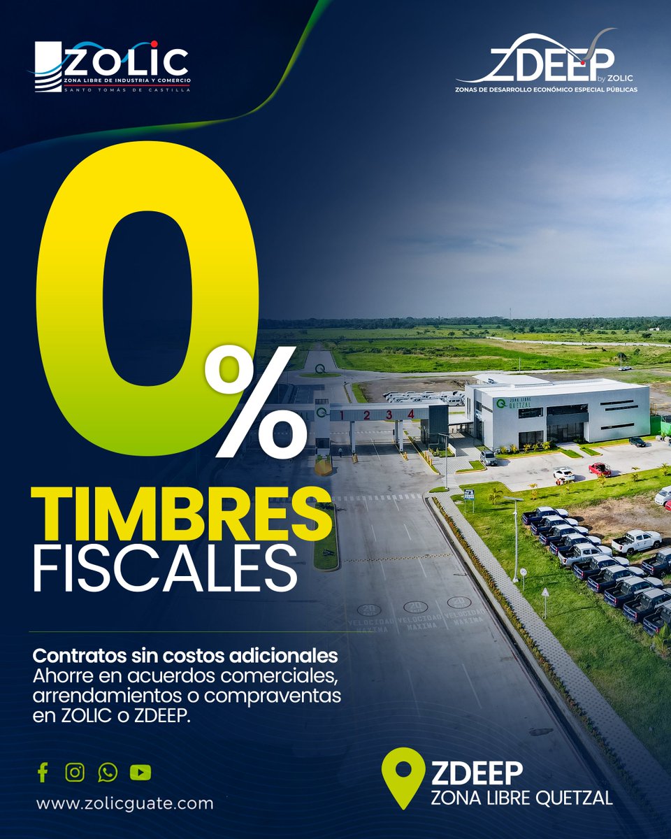 CamacoesGT's tweet photo. Menos costos al momento de hacer negocios.
Las operaciones realizadas bajo el régimen de @ZOLICGUATEMALA y ZDEEP cuentan con 0% en Impuesto de Timbres Fiscales.
#ZOLIC #ZDEEP #BeneficiosFiscales #Inversión #Guatemala https://t.co/nh5HsaU4Gs