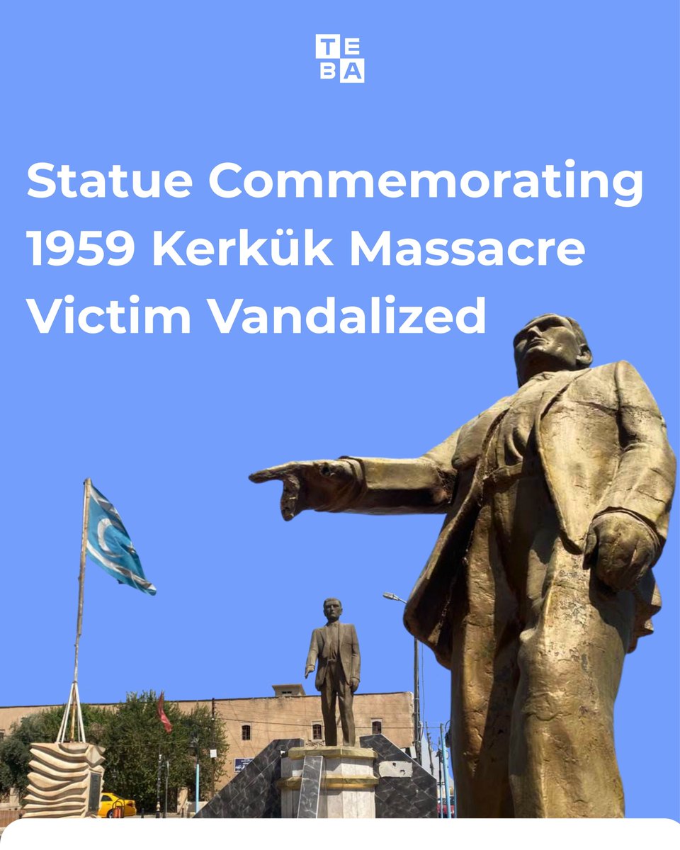 tebaenglish's tweet photo. Statue Commemorating 1959 Kirkuk Massacre Victim Vandalized

More...
https://t.co/12boPCpJy2 https://t.co/siVZYCydrG