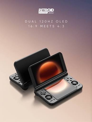455vette's tweet photo. Retroid Pocket Duo has 120hz displays and the Qualcom Q-7790 chip powering it. https://t.co/9vt1lumqbP