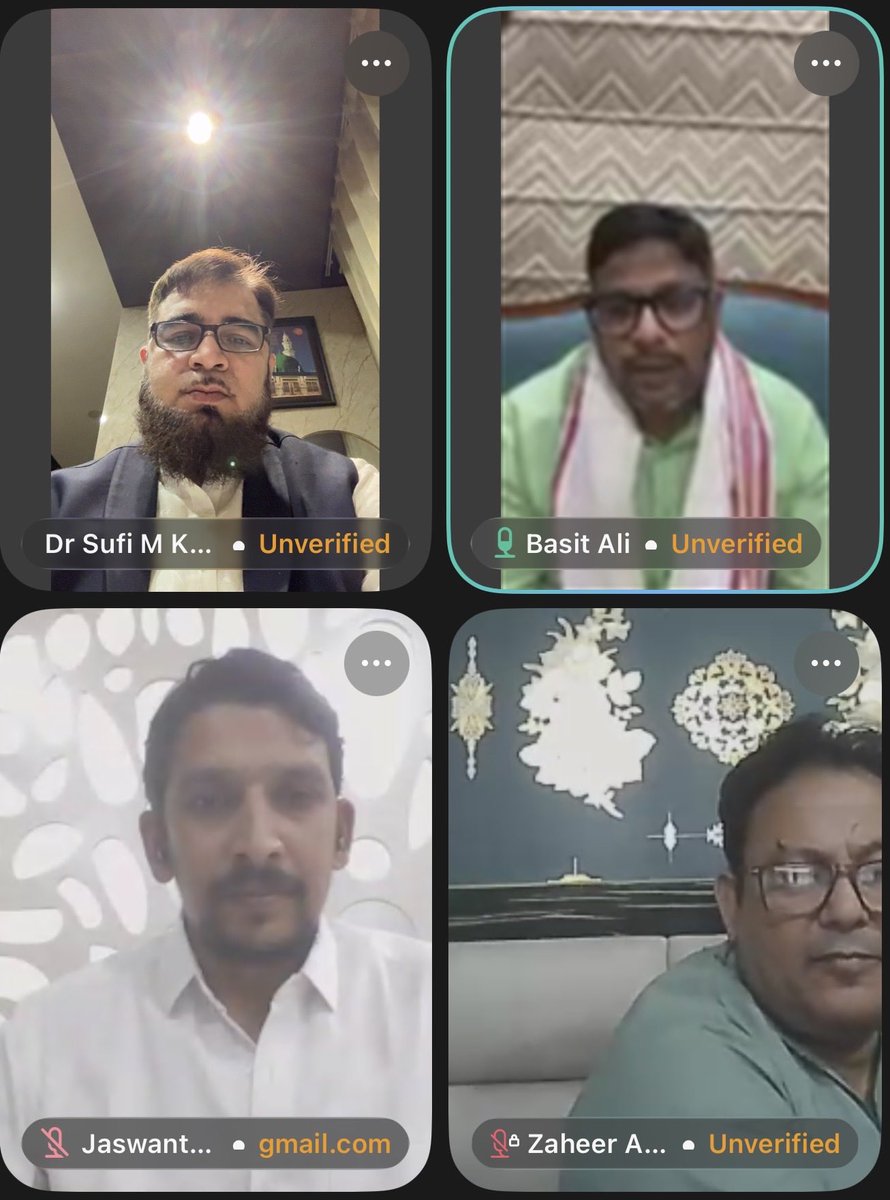 MSufiSaint's tweet photo. राष्ट्रीय अध्यक्ष श्री बासित अली जी की अध्यक्षता में राष्ट्रीय भाजपा अल्पसंख्यक मोर्चा की वर्चुअल बैठक संपन्न हुई। इसमें माननीय प्रधानमंत्री श्री @narendramodi जी के जन्मदिवस पर आयोजित 'सेवा संकल्प अभियान' के 13 सेवा कार्यक���रमों के सफल संचालन हेतु मार्गदर्शन दिया गया।
 संचालन: डॉ. सूफी एम. के. चिश्ती

 उपस्थिति: राष्ट्रीय पदाधिकारी, सदस्य, प्रदेश अध्यक्ष एवं जिलाध्यक्ष
@blsanthosh @iJagdishBJP @ratnakar273 @sanghaviharsh