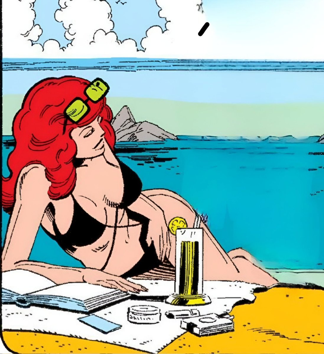 vintajean's tweet photo. all jean's favorite hobbies in one panel https://t.co/gIouKx24uo