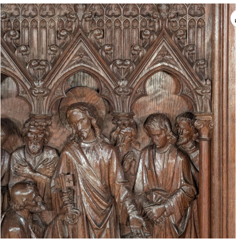 BrendanTHamtil's tweet photo. 4' Antique French Gothic Carved Oak Religious Panel Christ Giving Keys to Peter for sale! Asking for $2,875! Dimensions: 44" height x 23" width x 4.5" length. Contact us at 913-710-0025!
#christ #kansascity #church #ks #saints #holyweek #missouri #catholicfamily #kcmo #catholic https://t.co/I6xxWGXtwK
