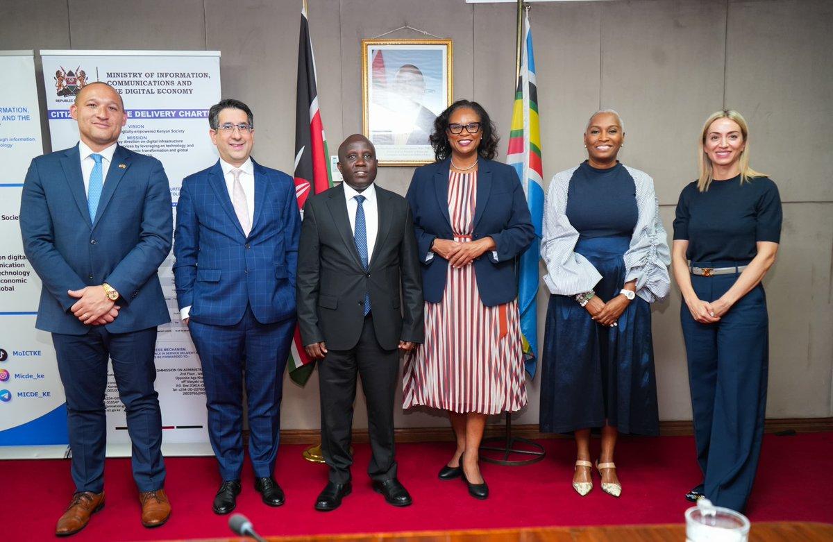tanuijohn's tweet photo. Strengthening the Kenya-U.S. Digital and Economic Partnership 🇰🇪🇺🇸

Pleasure hosting a high-level business delegation from the U.S. Chamber of Commerce’s U.S.-Africa Business Center, who paid a courtesy call to my office today. Led by the Center’s President,  @KLGaither , the delegation brought together senior corporate executives to discuss deepening trade, expanding digital investments, and fostering market-driven innovation in Kenya.

As the digital economy continues to serve as a central pillar of our economic growth, we explored key areas ripe for robust public-private collaboration, including:

* Digital Infrastructure & Connectivity: Exploring opportunities to strengthen broadband connectivity, digital infrastructure, and the enabling policy and regulatory environment to support investment and regional digital growth.

* Global Health Operations: Discussions with Ekrem Sarper, Head of International Public Policy at Cigna Healthcare, on leveraging Nairobi as a strategic East African hub for global health operations.

* Financial Inclusion & Payments: Engaging with Federica Piazza, Director of Government Affairs, EMEA at American Express, on strengthening financial infrastructure and expanding opportunities for digital financial services in partnership with local institutions.

* Healthcare Tech Innovation: Insights from Queenter Owuonda, Government Affairs & Market Development Manager, Eastern Africa, representing Siemens Healthineers, on the intersection of healthcare, technology and digital development.

We also discussed supporting Africa’s ambitious artificial intelligence agenda, with a focus on data governance, responsible AI adoption, digital skills, and policy environments that encourage sustainable technology investment and secure cyber ecosystems, supported by Ellington Arnold, Manager, U.S.-Africa Business Center.

I look forward to continuing these vital strategic dialogues tomorrow as we participate in the AmCham Business Summit. Kenya remains fully committed to maintaining a transparent, predictable and competitive business environment that anchors global investor confidence and positions the country as a leading digital and investment hub in Africa.

@AmChamKE
