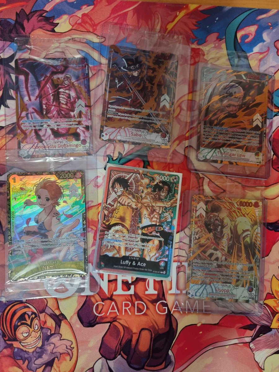 52Globu's tweet photo. Got an insane run this weekend at Utrecht with Luffy &amp; Ace.
Friday 6-1 Top 64 in Flame Flame.
Saturday 9-1 Regional Top 32.
Picked the deck the previous week as Mihawk was too boring for me. The deck is so fun and good in this meta. https://t.co/80r9lFeUCx