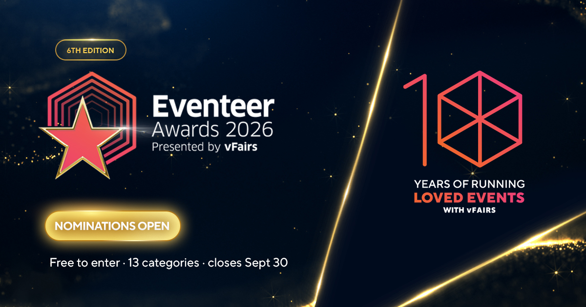 vfairs's tweet photo. Somewhere out there, a trophy has your event's name on it.

The Eventeer Awards are in their 6th edition, and it's vFairs' 10th year doing this. Free entry, 13 categories, closes Sep 30.

https://t.co/c1opfQ7zKo https://t.co/MrGnR9FXRp