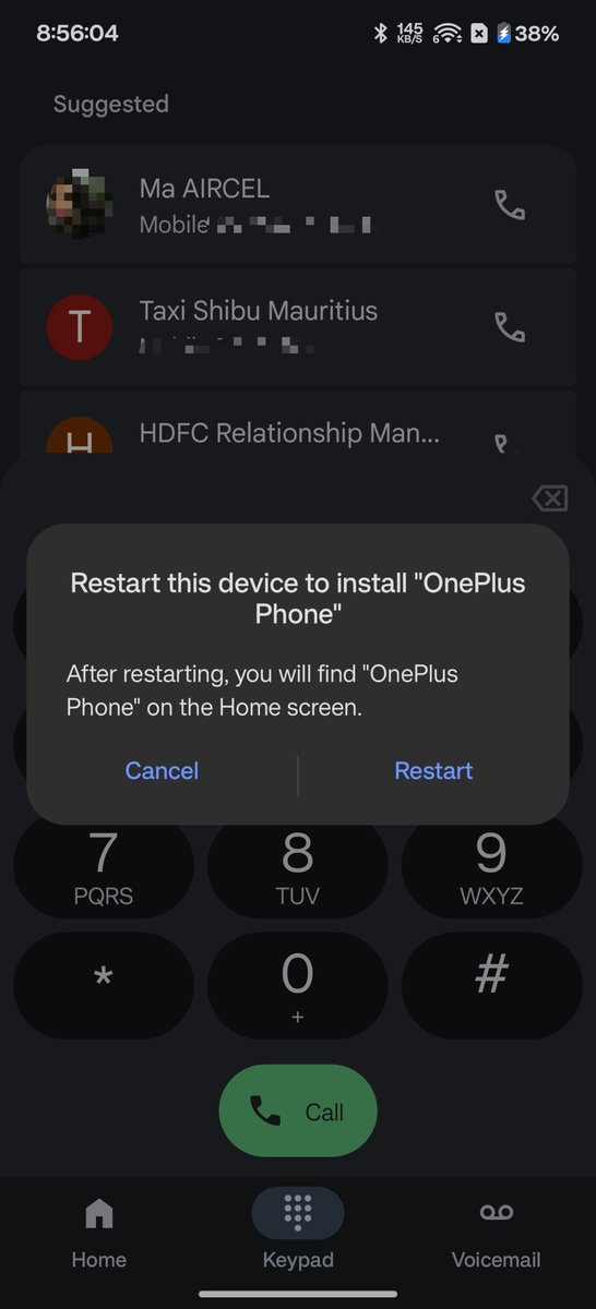 Starcommander10's tweet photo. Attention OnePlus users, with the latest update you can now use OnePlus dialer!

Use the code: *#*#677776#*#* in your phone app

You will get the prompt to install OnePlus Phone.

Tested on OnePlus 12 https://t.co/k9JKD1VTc7
