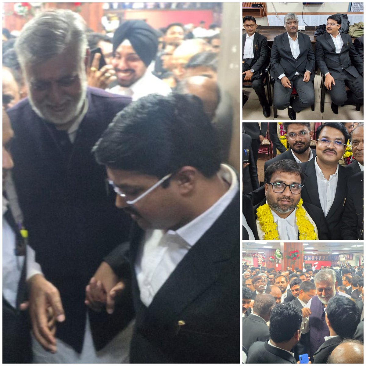 akash_jbp's tweet photo. म. प्र. उच्च न्यायालय अधिवक्ता संघ के शपथ ग्रहण समारोह में मुख्य रूप से मा.कैबिनेट मंत्री श्री @prahladspatel जी,मा.महापौर श्री @JagatAnnu जी उपस्थित हुए  समस्त कार्यकारिणी एवं आदरणीय अध्यक्ष श्री Mrigendra Singh जी एवं मा.सचिव प्रिय भैया श्री Aseem Trivedi जी को हार्दिक बधाई https://t.co/9AtmAd9HpL