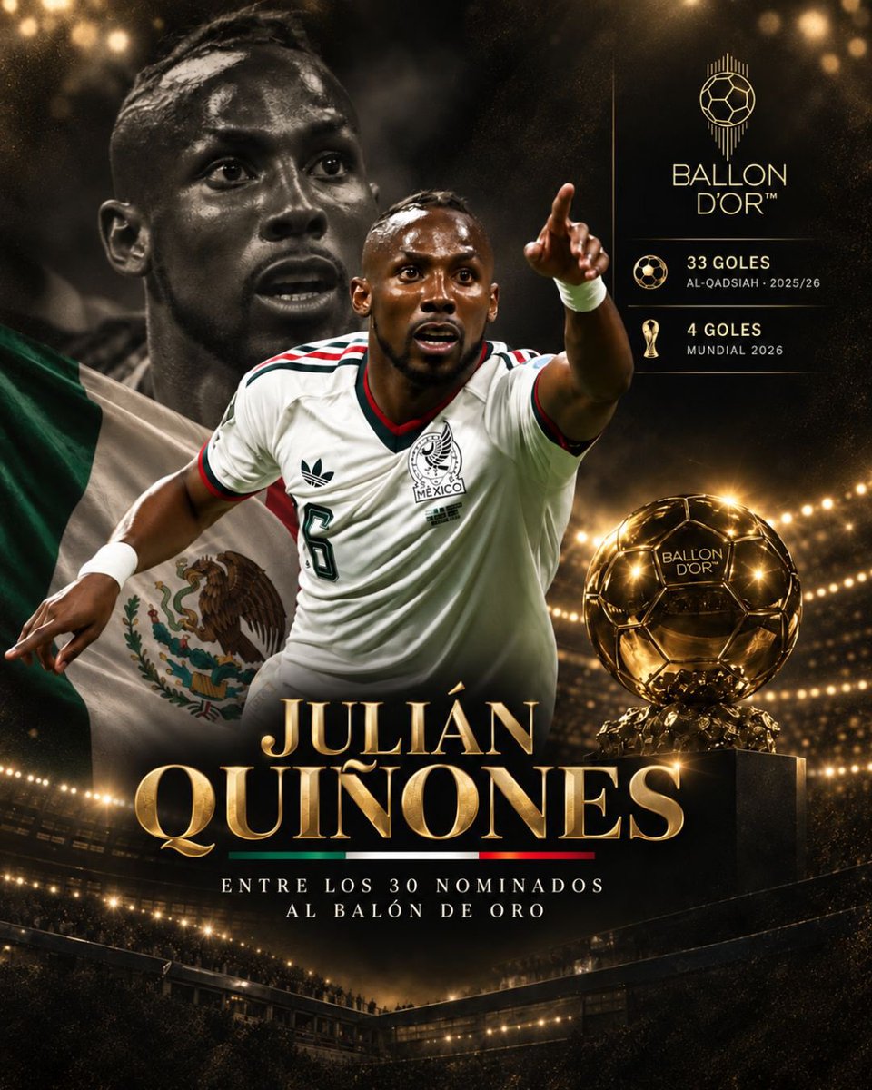 GarciaPosti's tweet photo. Qué manera más emocionante de comenzar el día con las Nominaciones al Balón de Oro! 

Me llena de orgullo ver a Scarlett Camberos dentro de las nominadas, siendo la primera mexicana en lograrlo. Es una de las mejores futbolistas del mundo y su logro es un ejemplo a seguir. 

El Club América Femenil ha tenido un año espectacular, ganando tanto a nivel nacional como internacional. 

Y qué decir de Julián Quiñones, quien tuvo una Copa del Mundo impresionante.