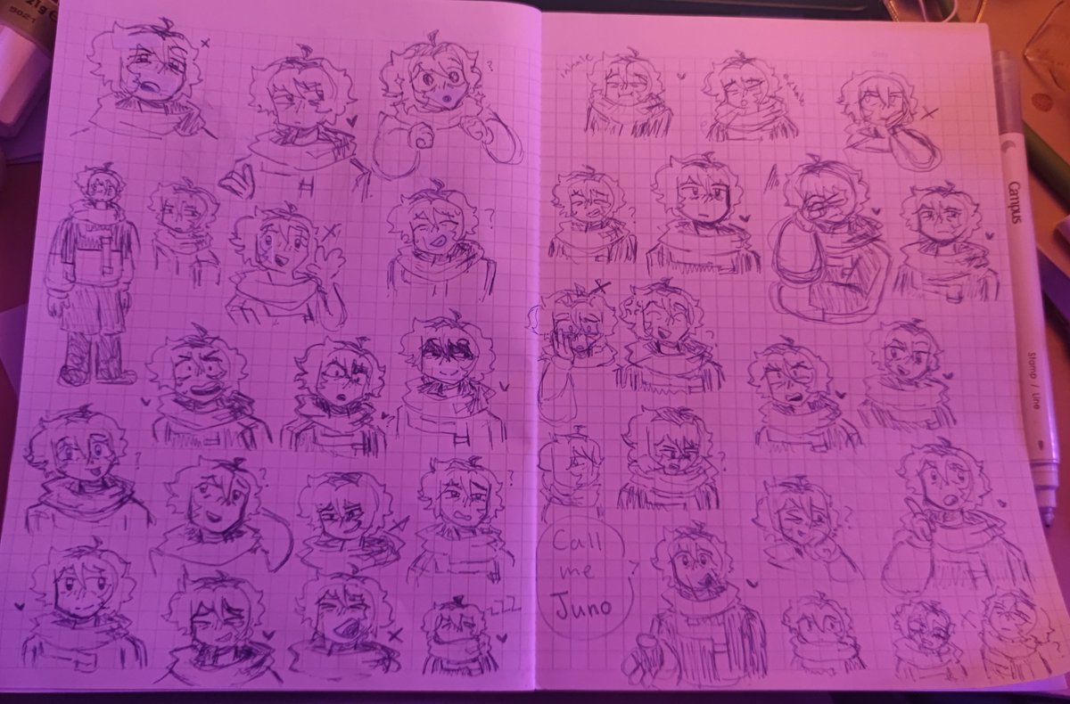 oceanius7871's tweet photo. Procrastinated drawing Juno by sketching a bunch of Junos to practice drawing him with expressions :D

Individual pages +art yap in the comments :33
(💜 means I like it, ❌ means I don't, ❓ means it's ok but could be better)

#magnaforce https://t.co/f4wbLnToYt